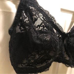 Black Lace Non Wired Full Cup Bra from UK 34E